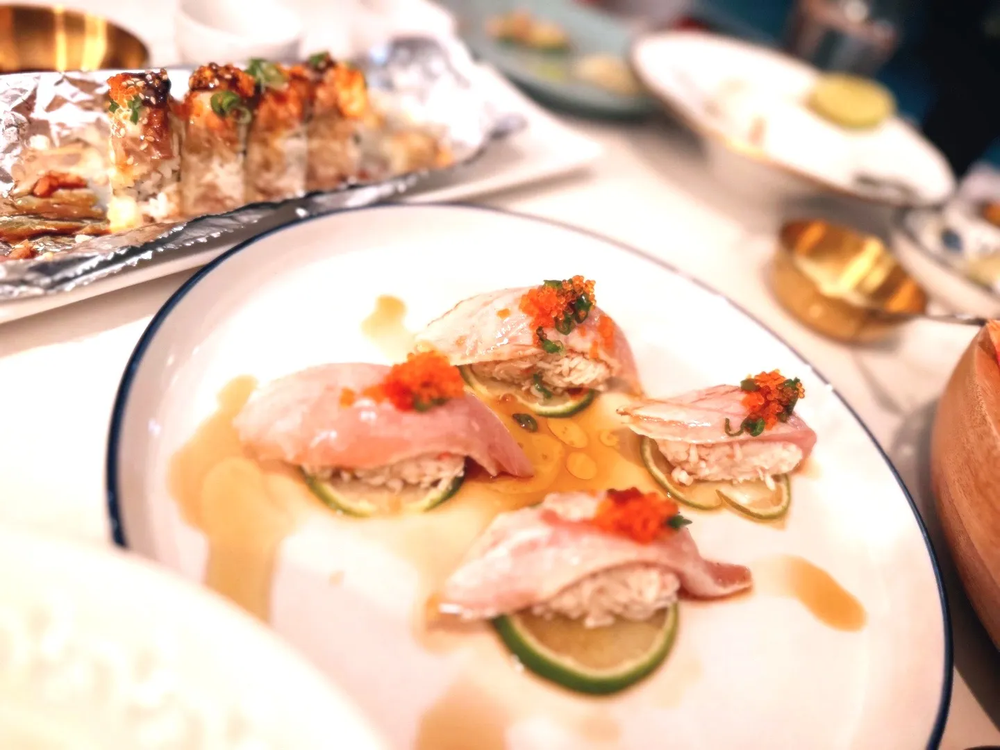 Hamachi carpaccio - Chef Joon's creation